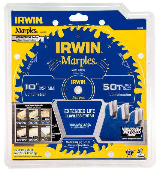 Irwin 1807368 10" Marples 50 Tooth Circular Saw Blade