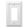 Amerelle White 1 gang Wood Rocker Wall Plate 1 pk