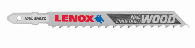 Lenox 1991406 4" X 3/8" 6 TPI T-Shank Jig Saw Blades 3 Count