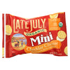 Late July Snacks Sandwich Crackers - Cheddar Cheese - Case of 4 - 1.125 oz.