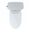 TOTO® Drake® Two-Piece Elongated 1.28 GPF Universal Height TORNADO FLUSH® Toilet with CEFIONTECT® and SoftClose® Seat, WASHLET®+ Ready, Cotton White - MS776124CEFG#01