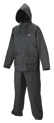 Rain Suit, Black, Adult, X Large