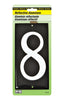 Hy-Ko 3-1/2 in. Reflective White Aluminum Number 8 Nail-On (Pack of 10)