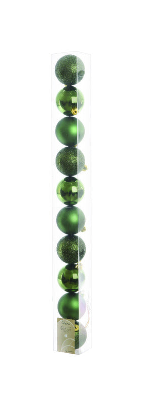 Celebrations Green Shatterproof Ornament (Pack of 16)