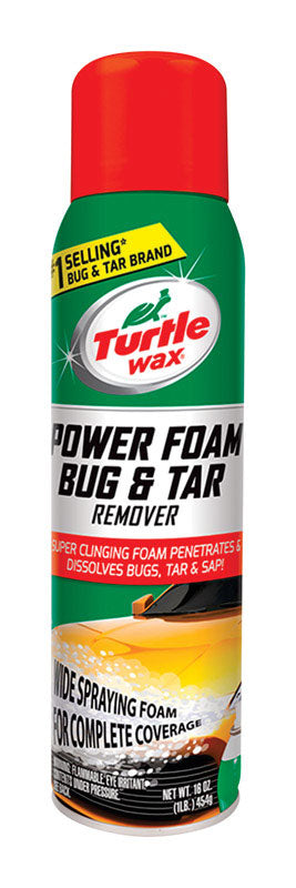 Turtle Wax Power Foam Bug and Tar Remover Foam 16 oz. for Metal Surface