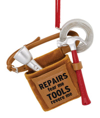 Hallmark Multicolored Resin Tree Mount Mr Fix It Tool Belt Ornament 3.3 H x 0.3 W x 2.1 L in.