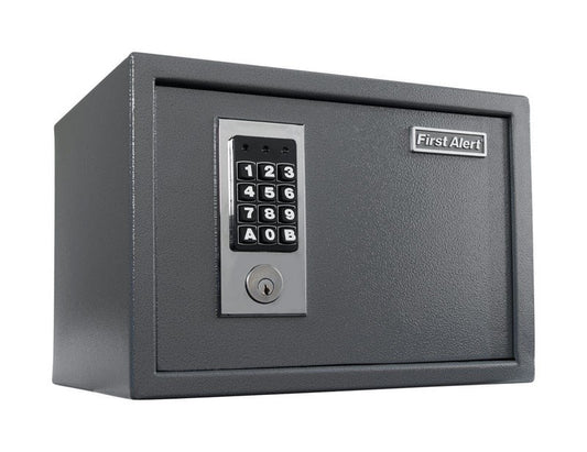 First Alert 2073F .62 Cubic Foot Gray Anti Theft Safe With Digital Lock                                                                               