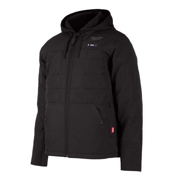 Kit de chaqueta con calefacción y cremallera completa unisex de manga larga M12 S de Milwaukee, color negro