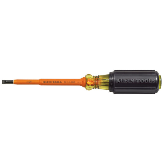 Klein Tools 3/16 in. S X 4 in. L Slotted  Cabinet  Insulated Screwdriver 1 pc (Pack of 6)