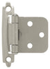 Satin Nickel Self-Closing Overlay Hinges, 10-Pk.