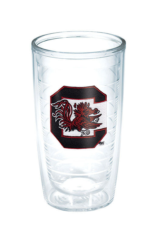 Tervis  16 oz. Gamecock  Tumbler  Clear