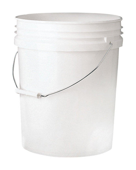 Leaktite White Plastic Bucket 14.5 H x 11.75 Dia in., 5 gal. Capacity (Pack of 10)