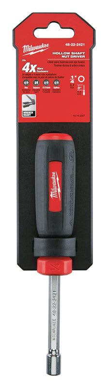 Milwaukee  1/4 in. SAE  Hollow Shaft Nut Driver  7 in. L 1 pc.