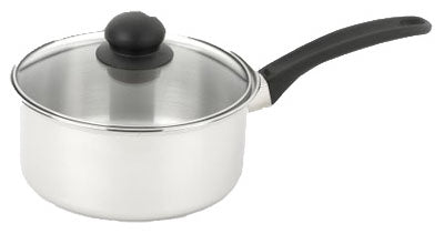 Saucepan, With Lid, Stainless Steel, 2-Qts.