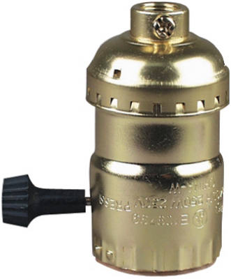 Electrolier Medium Base Metal Shell Lampholder, 250-Watt, 250-Volt