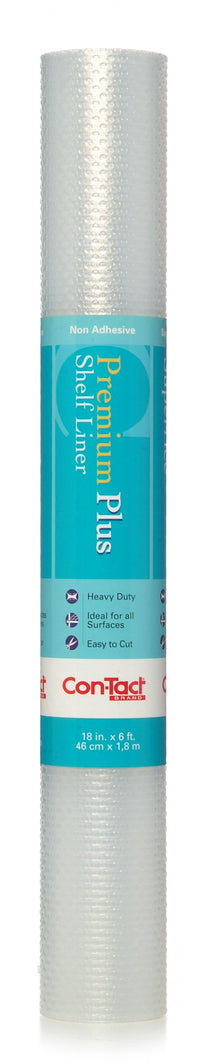 Contact 06f-C5t57-06 6' X 12 Clear Premium Plus Non-Adhesive Shelf Liner