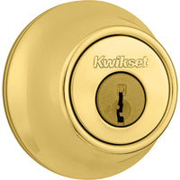 660 3 RCAL 3223 K3 1-Cyl Deadbolt - Polished Brass