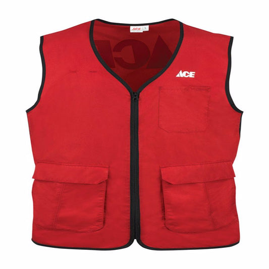 Artcraft No Snag S  Men's Sleeveless V-Neck Red Vest