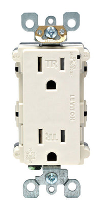 Leviton Decora 15 amps 125 V Light Almond Surge Protective Outlet 5-15R 1 pk