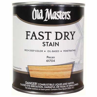 Fast Dry Stain, Oil-Based, Pecan, 1-Qt.