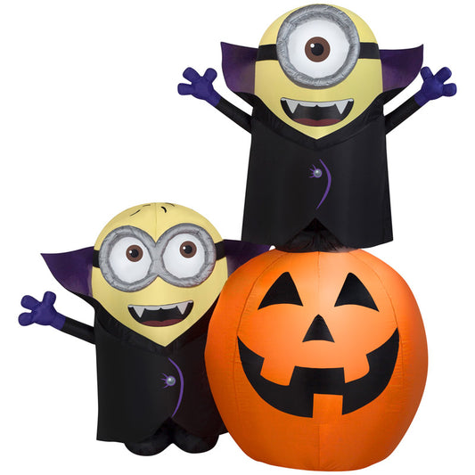 Airblown  Airblown  Minion Gone Batty  Lighted white  Halloween Inflatable  77.95 in. H x 40.16 in. W