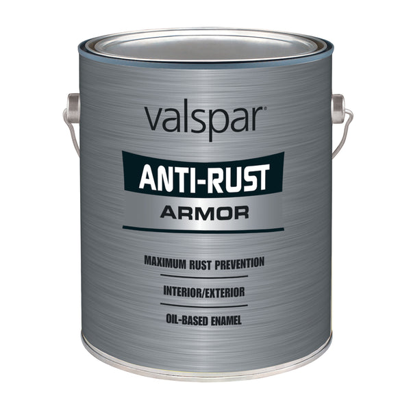 Pintura a base de aceite Valspar antioxidante brillante verde cazador, 1 galón (paquete de 2)