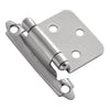 Hickory Hardware P144-26 2.63" X 1.936" Polished Chrome Surface Self-Closing Flush Hinges 2 Count