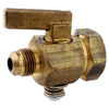 Anderson Metals 3/8 in.   Flare  T X 1/2 in.   S Female Solder  Brass Shut-Off Valve