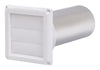 Deflect-O Jordan 4.75 in. L X 4 in. D White Plastic Dryer Vent Cover