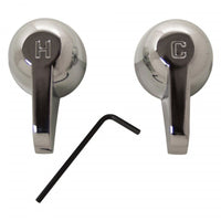 PlumbCraft For Universal Chrome Bathroom and Kitchen Faucet Handles
