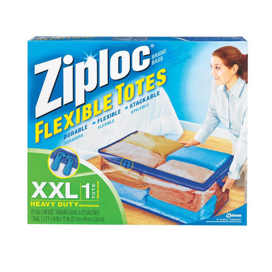 Ziploc Flexible 7.5 in. H x 6 in. W x 1.8 in. D Storage Tote (Pack of 3)