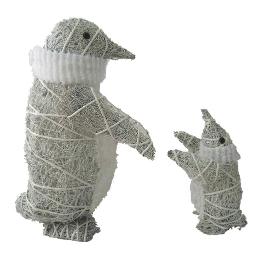 Celebrations  Cool White  26 and 14 inches in. Yard Decor  Penguins with White Scarf