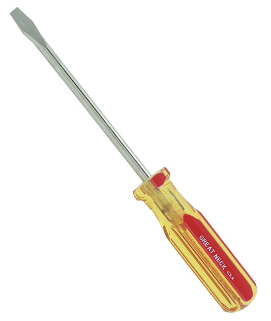 Great Neck G66C 5/16 X 6 Professional Round Shank Slotted Screwdriver