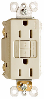 Pass & Seymour 15 amps 125 V Ivory GFCI Outlet 5-15R 1 pk