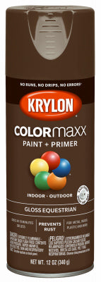 COLORmaxx Spray Paint + Primer, Gloss Equestrian, 12-oz.