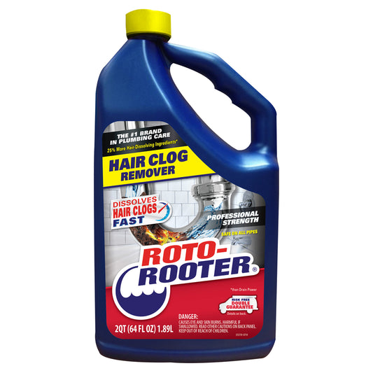 Roto Rooter Hair Clog Remover 64 oz. for All Pipes (Pack of 4)