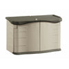 Rubbermaid Plastic Horizontal Storage Shed With Floor Kit