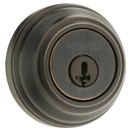 Weiser Venetian Bronze Metal Single Cylinder Smart Key Deadbolt
