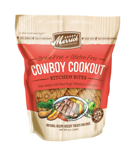 Merrick  Cowboy Cookout  Treats  For Dog 9 oz. 1 pk