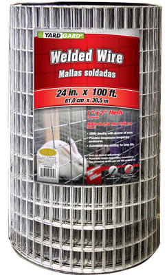 Galvanized Welded Wire Fence, 24-In. x 100-Ft.