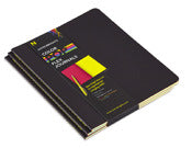 Neenah Paper 99724 7 X 9 Black Astrobrights Flex Journal With Multi-Color Ruled Pages 60 Pages 3 Count