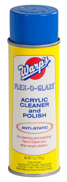 Limpiador y pulidor acrílico Flex-O-Glaze de 7 oz Warps Fcp-12