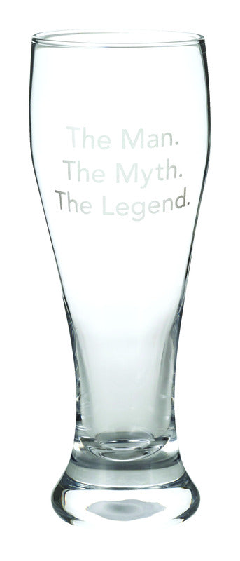 Hallmark The Man. The Myth. The Legend Drinking Glass Glass 1 pk (Pack of 2)