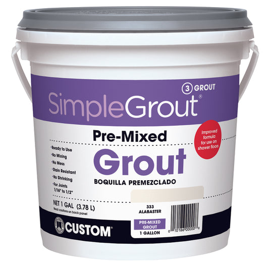 Custom Building Products  SimpleGrout  Indoor  Alabaster  Grout  1 gal.