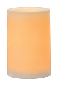 Inglow White Outdoor Pillar Candle 6 in. H x 4 in. Dia. (Pack of 4)