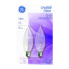 GE 15 watts A30 Decorative Incandescent Bulb E12 (Candelabra) Soft White 2 pk (Pack of 6)