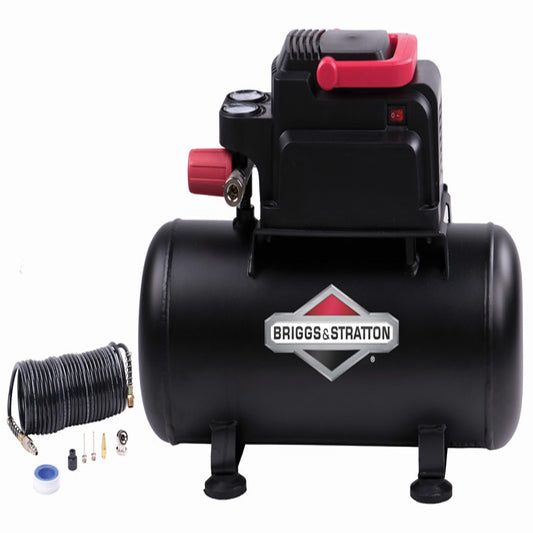 Briggs & Stratton 3 gal Horizontal Portable Air Compressor Kit 100 psi 0.3 HP