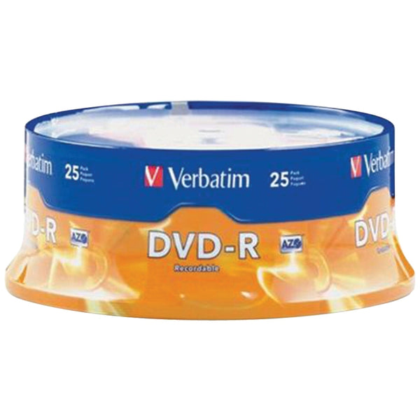 DVD-R Verbatim de 4,7 gigabytes, paquete de 25