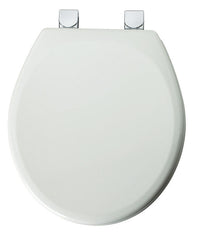 Mayfair  Round  White  Molded Wood  Toilet Seat