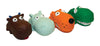 Multipet Squeakables Multicolored Latex Assorted Animals Dog Toy Small